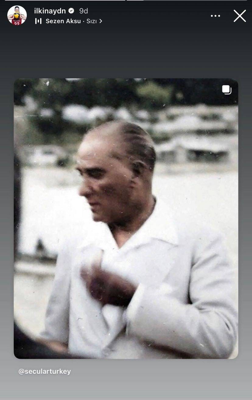 İlkin Aydın'dan sosyal medyayı sallayan Atatürk sözleri: Fotoğrafıyla paylaştı 2